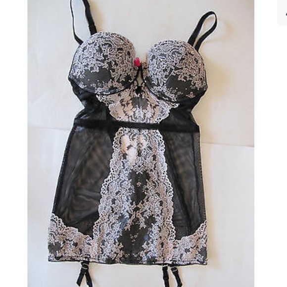 Victoria's Secret Other - Victoria’s Secret Bustier Corset Bra and Garter Teddy